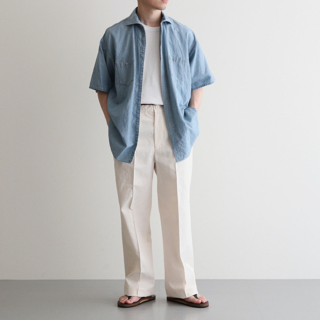 CAMP COLLAR MARINE SHIRTS #INDIGO [251OJ-SH11]