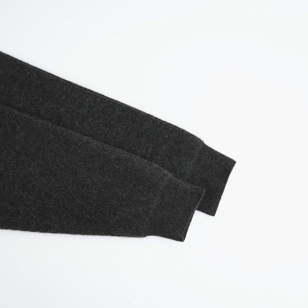 CASHMERE FOX CREW NECK #CHARCOAL [BN-26FM-060]