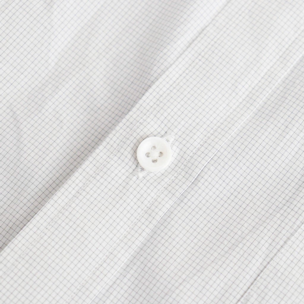 Cottton Silk Check Standard Shirt #White Check [NEP-SS2645]