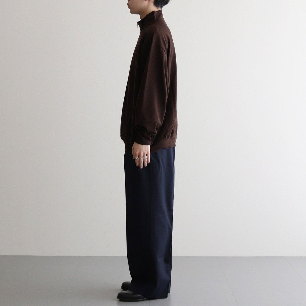 Co/Silk Nep Harf-Zip #Chocolate [BHS24F038Si]