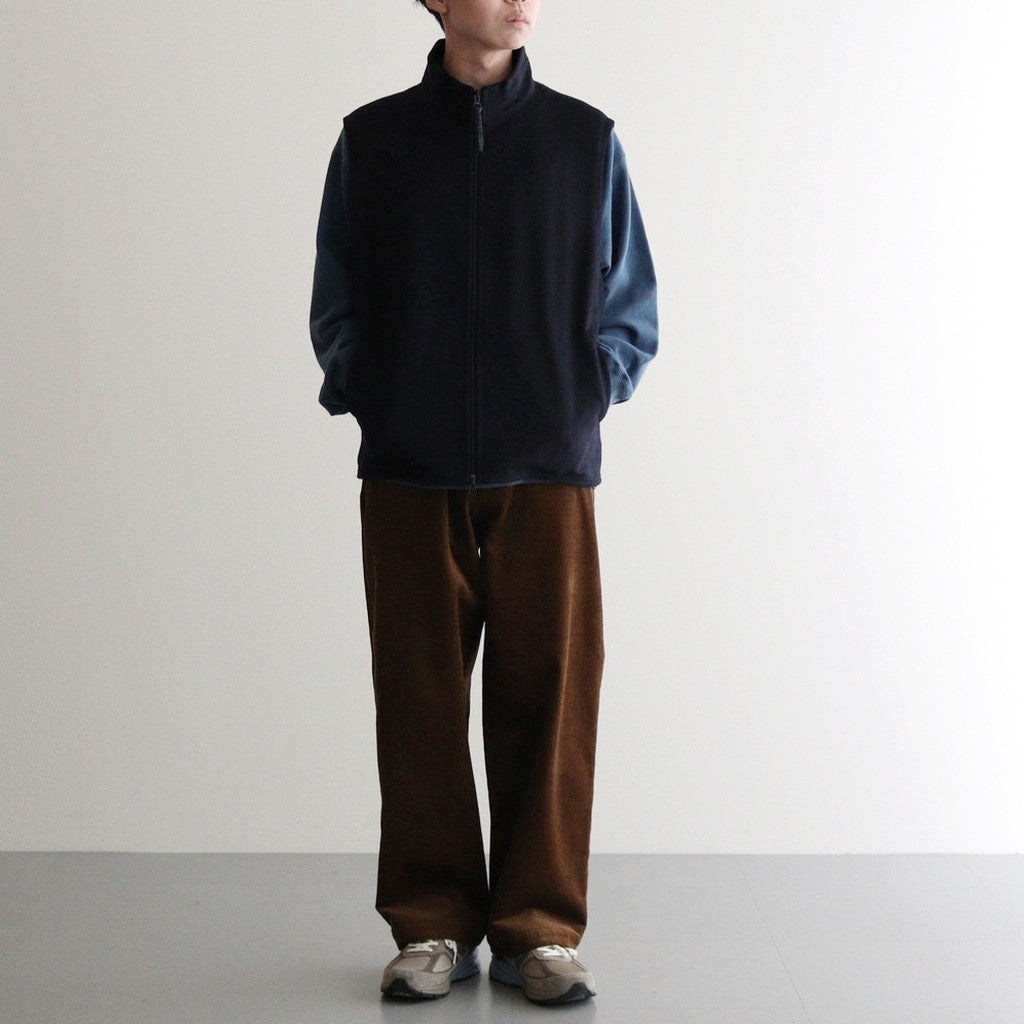 ZIP UP VEST #DARK NAVY [M24D10BL02A]