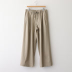TRIPLE PLEATED EASY TROUSERS #KHAKI [A25A05PT03C]