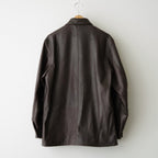 Steer Leather Coverall #DarkBrown [BHS25F002F26]