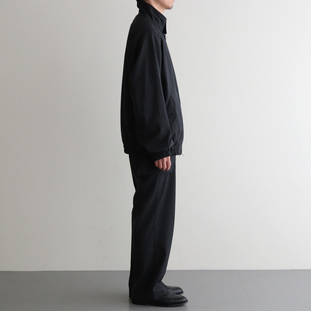 HOPSACK DRIZZLER JACKET #CHARCOAL [PMAT-OT01]