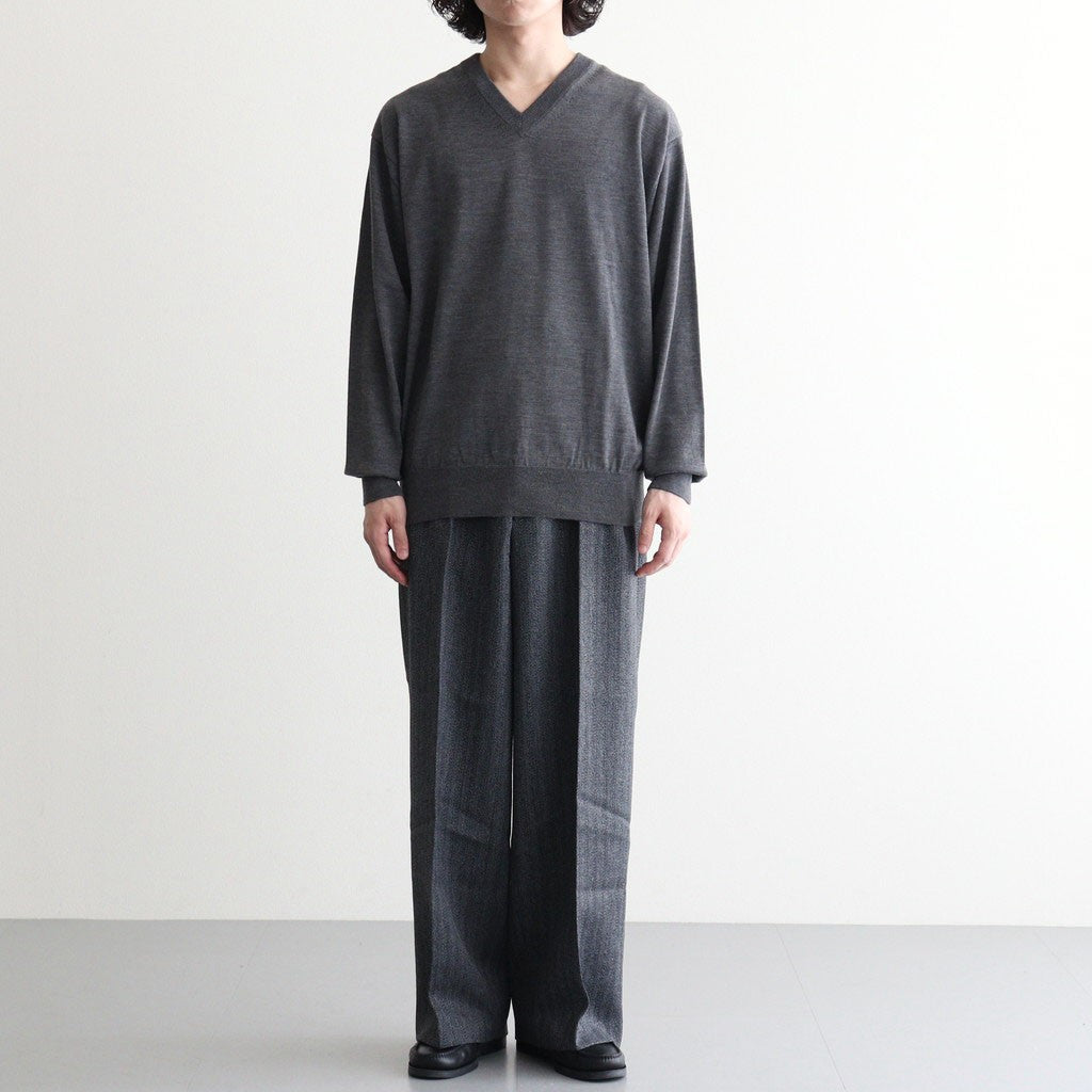 BABY WOOL V NECK #GRAY [BN-26FM-041]