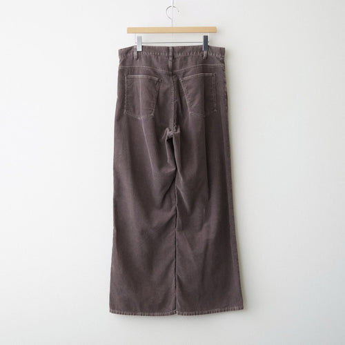SULFUR-DYED BLEACHED CORDUROY PANTS #050 FADED BROWN [17062 40044]
