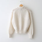 PURE MOHAIR SHAGGY POLO #IVORY [BN-25FL-053]