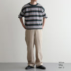 BORDER SS TOP #FOREST x S,BROWN [PMAV-CS04]