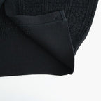 GRASSY LACE CREW NECK CARDIGAN #BLACK [BN-26SL-029]