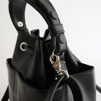 DRAWSTRING BAG #BLACK [BG-48-C-COW-5]