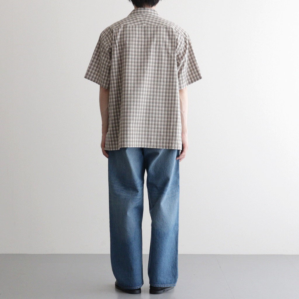 Organic Cotton Rambling Check Shirts #Beige check [6061-1601]