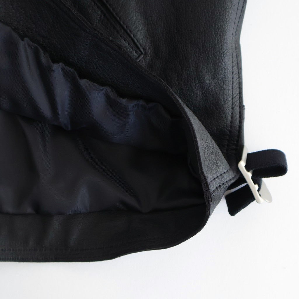 BAGGY RIDER JACKET #BLACK [SH-02-SW-COW-4]