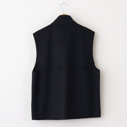 ZIP UP VEST #DARK NAVY [M24D10BL02A]