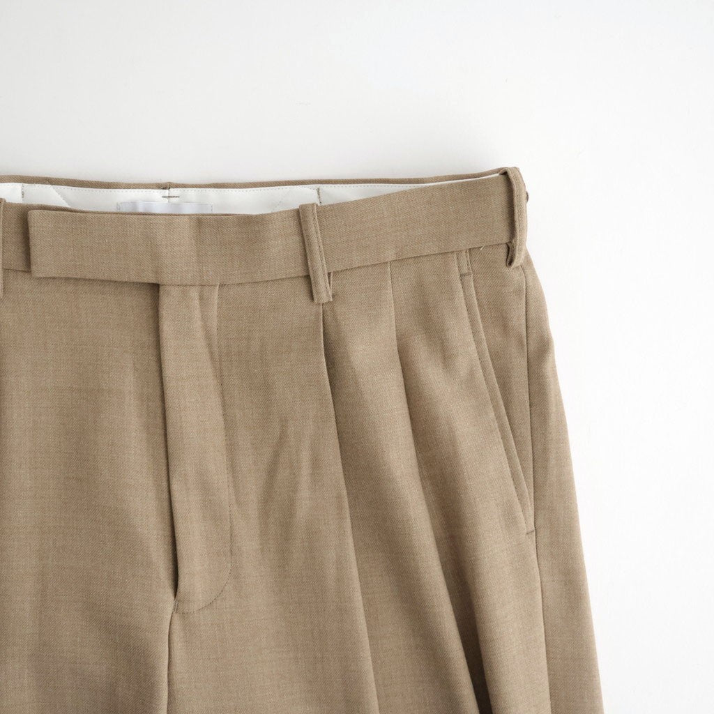 DOUBLE PLEATED BUGGY TROUSERS #BEIGE [M26C06PT01C]