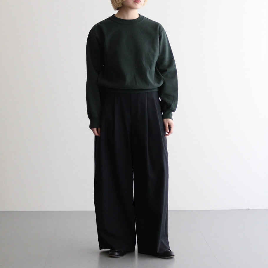 Thin-Sweat Crew-Neck P/O #DarkGreen [bROOTS25S22]