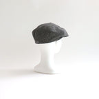 LINEN HOUNDSTOOTH CASQUETTE-OLDBOY #IVORY [Y01002]