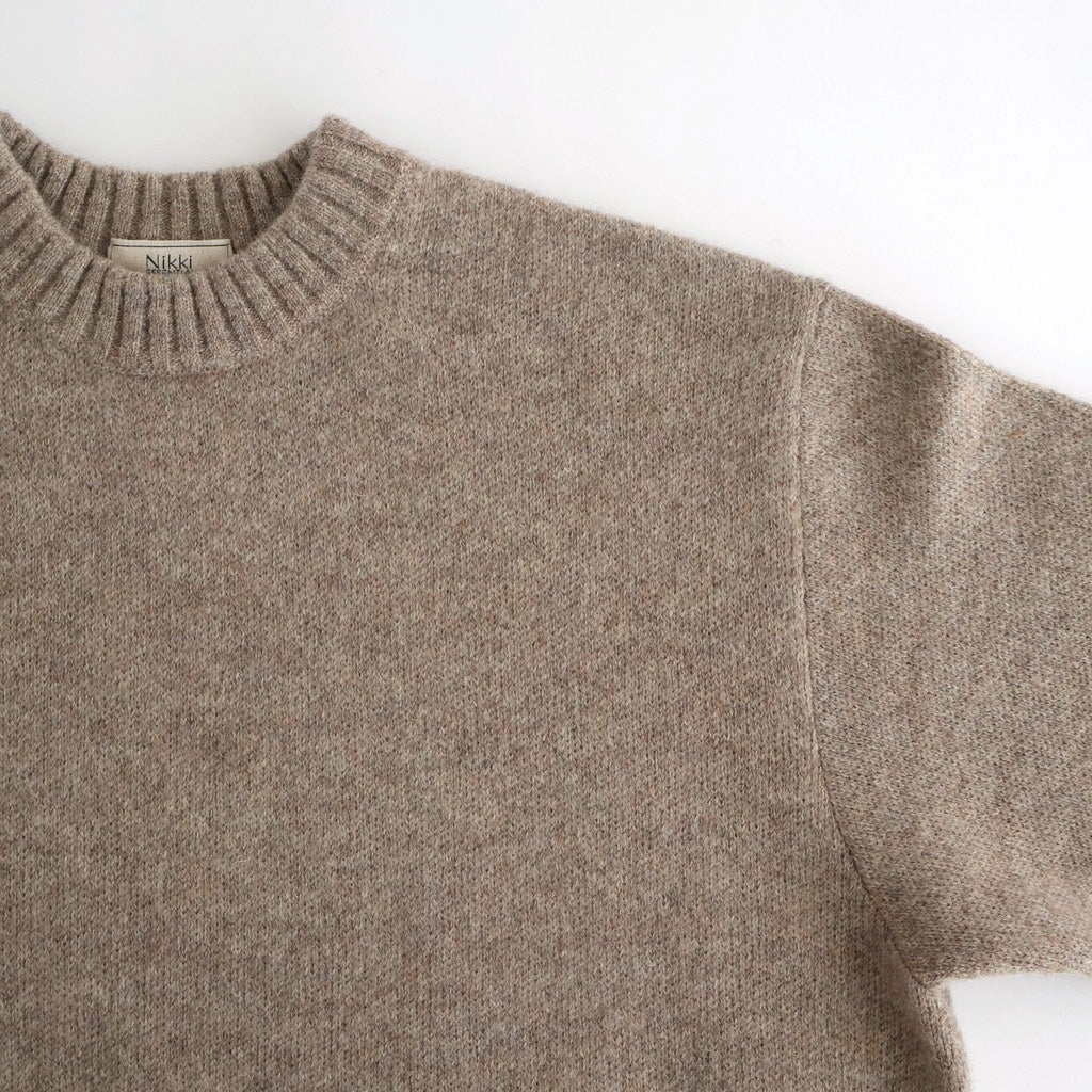 Yak felted sweat shirt #BEIGE×BEIGE [NEP-AW2301]