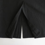 Cotton Serge Belted Skirt #InkBlack [BHSW25F7]