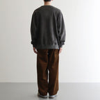 CREW NECK #FADED BLACK [M24C13CS02C]