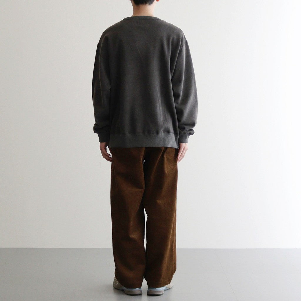 CREW NECK #FADED BLACK [M24C13CS02C]