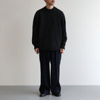 Yak felted sweat shirt #Charcoal×BLACK [NEP-AW2301]