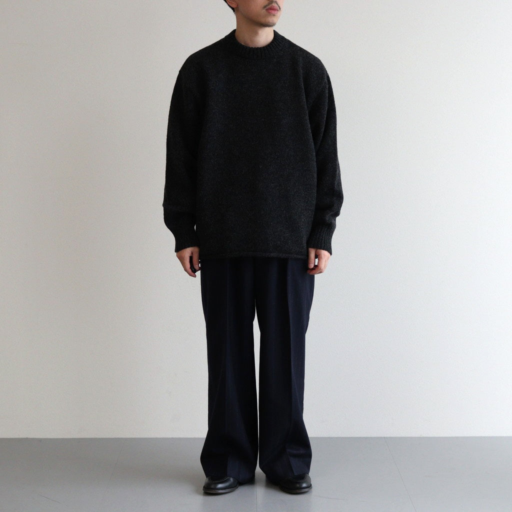 Yak felted sweat shirt #Charcoal×BLACK [NEP-AW2301]