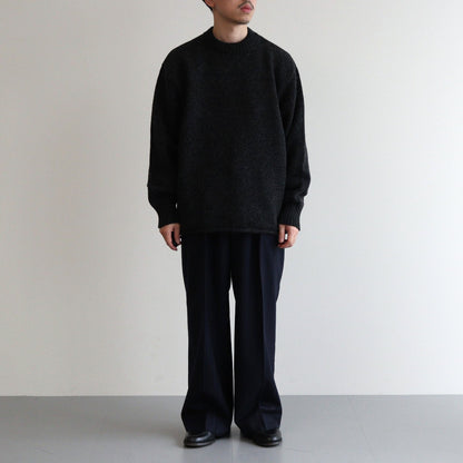 Yak felted sweat shirt #Charcoal×BLACK [NEP-AW2301]