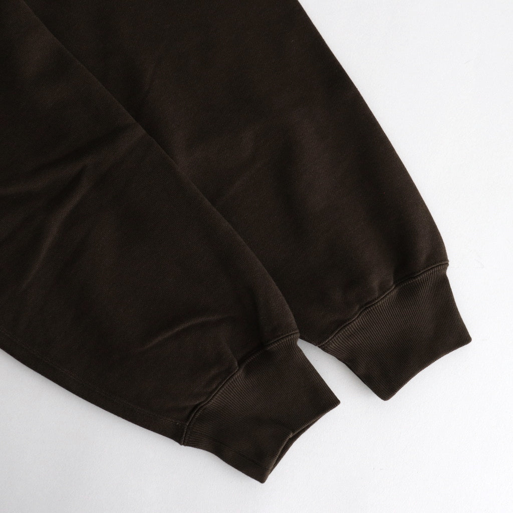 Soft&amp;Hard Sweat Crew-Neck P/O #KhakiBrown [bROOTS24F21]