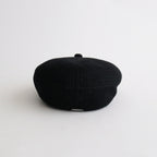 COTTON LINEN HUNTHING CAP - GENTLEMAN #BLACK [V01015]