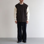British Wool Vest Made by macalastair #Blue John/Sandstone [6043-1302]