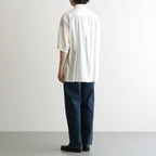 Silk-Co Voile Half-Sleeve Shirt #Ivory [BHS26S036SiCo]