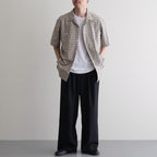 Organic Cotton Rambling Check Shirts #Beige check [6061-1601]