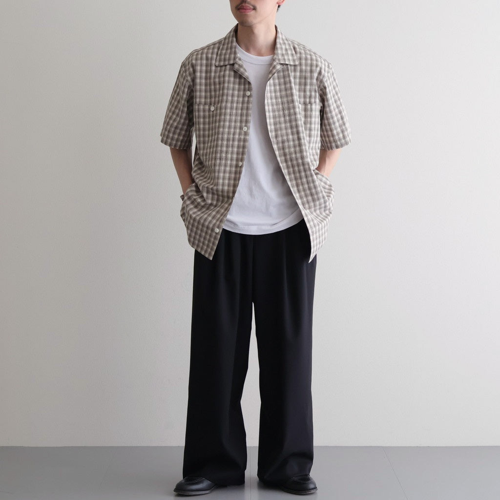 Organic Cotton Rambling Check Shirts #Beige check [6061-1601]