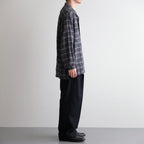 DOUBLE PLEATED WIDE TROUSERS #BLACK [A25C15PT02C]
