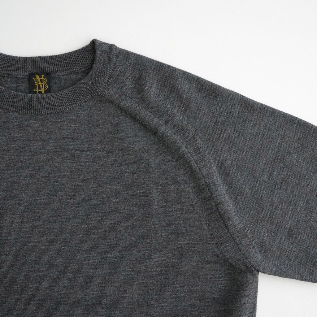 BABY WOOL CREW NECK #GRAY [BN-26FL-021]