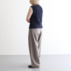 Cotton Snarl Yarn Knit Vest #NAVY [NEP-SS2533W]