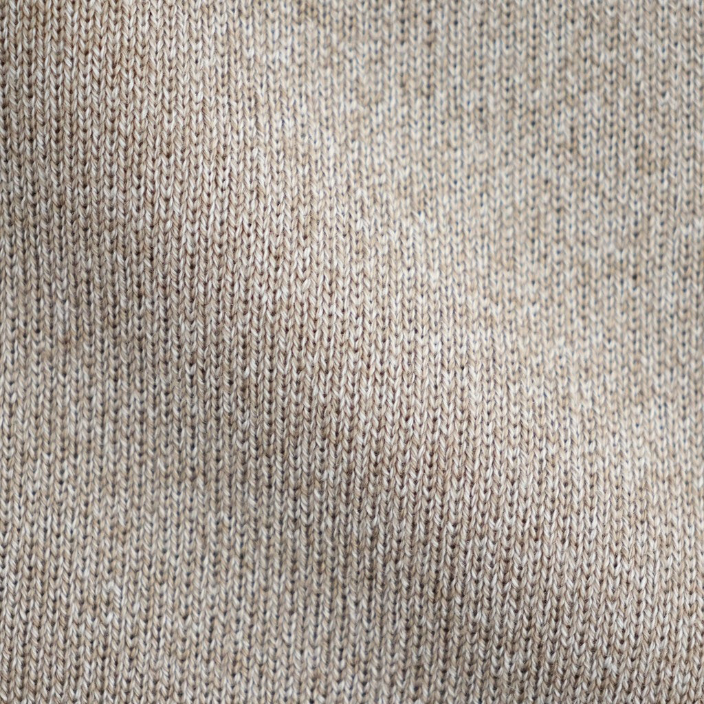 SOLID WOOL SMOOTH CREW NECK #IVORY×BEIGE [BN-26FM-056]