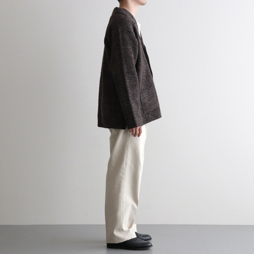 DOUBLE-PLEATED SMARTY TROUSER #BONE [252OJ-PT08]