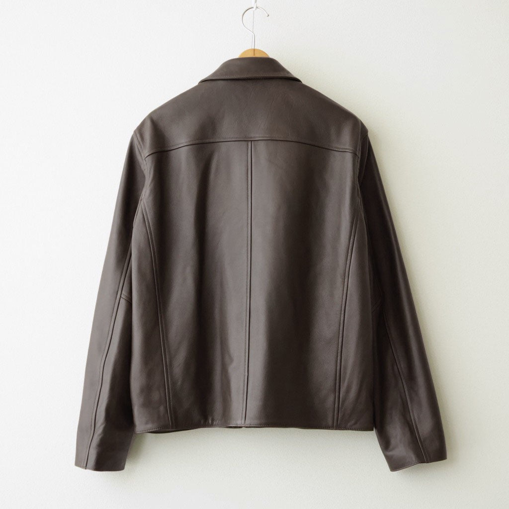 SHEEP AVIATOR LEATHER JACKET #052 DARK BROWN [17062 25023]