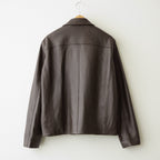 SHEEP AVIATOR LEATHER JACKET #052 DARK BROWN [17062 25023]
