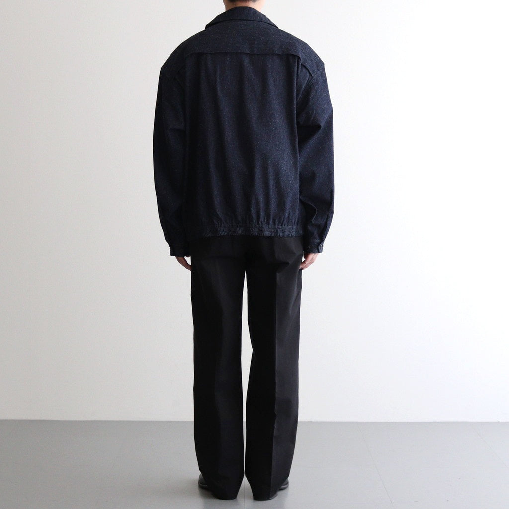 FRONT TUCK ARMY TROUSER #ONYX [251OJ-PT08]