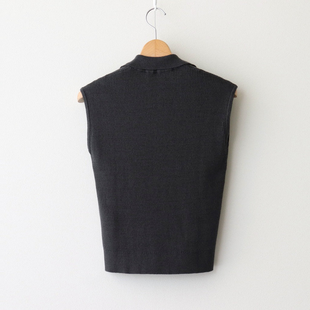 Cotton Silk Skipper Knit #CHARCOAL [NEP-SS2527W]