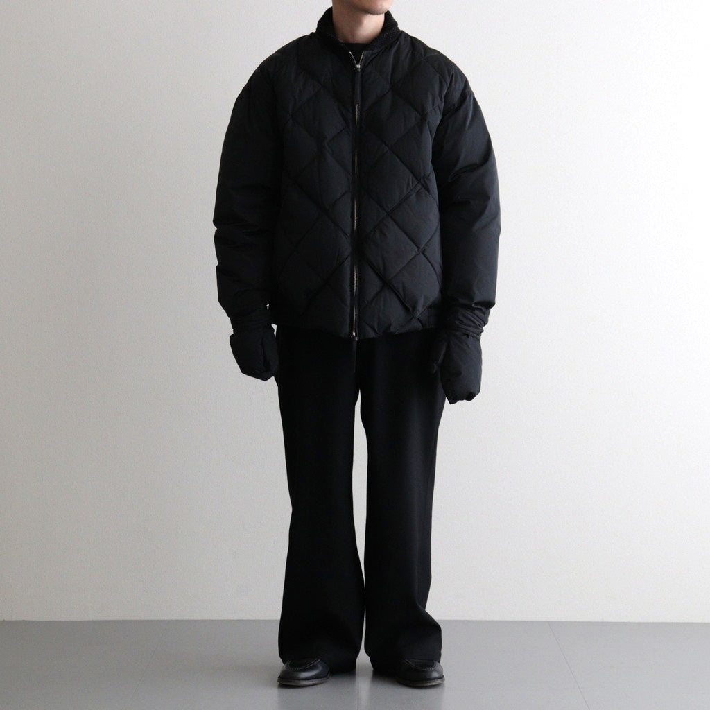 HIGH-COUNT SILK MITTEN PUFF JACKET #BLACK [252OJ-JK13]