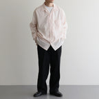 CLASSIC FIT DOUBLE PLEATED TROUSERS #BLACK [A25A11PT01C]