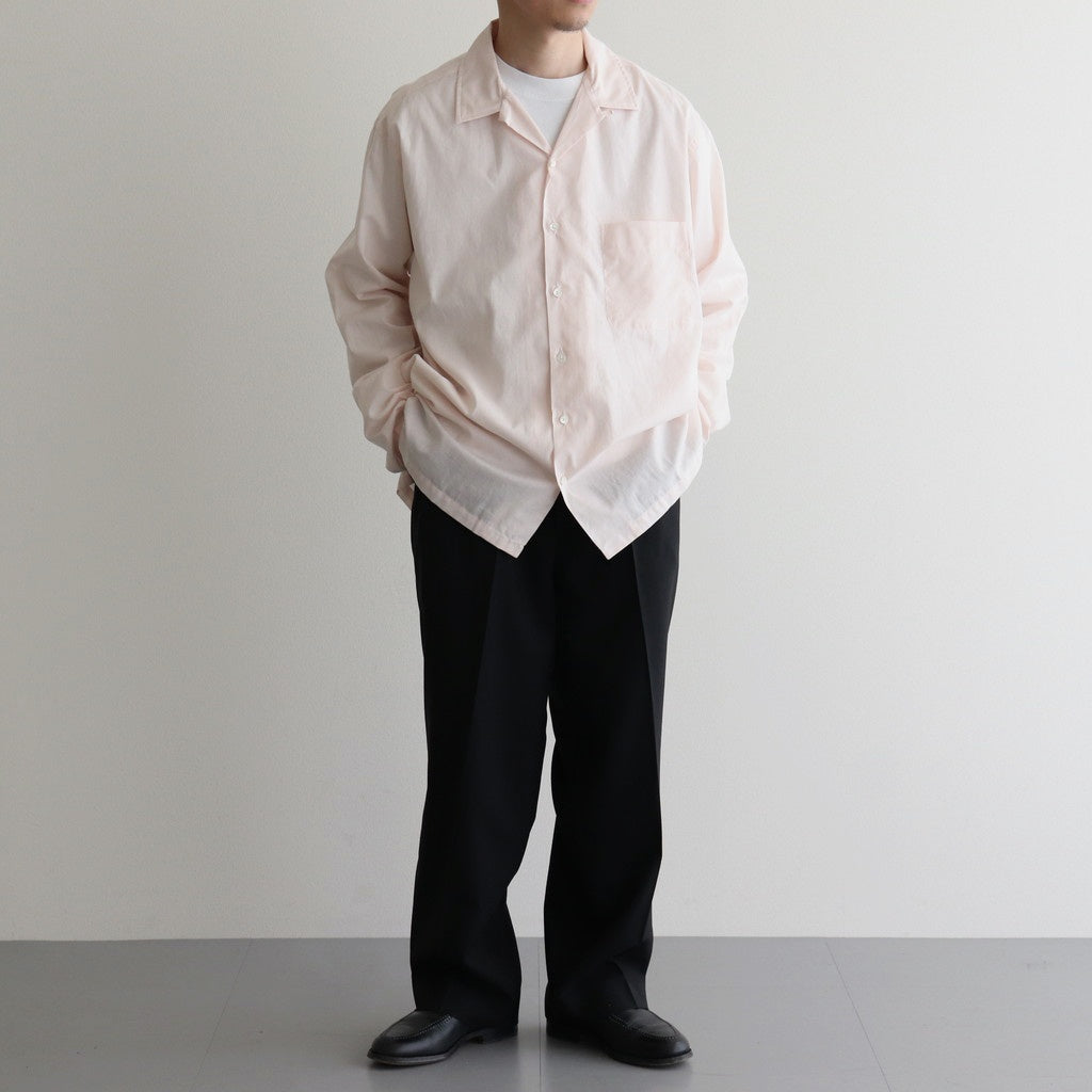 CLASSIC FIT DOUBLE PLEATED TROUSERS #BLACK [A25A11PT01C]