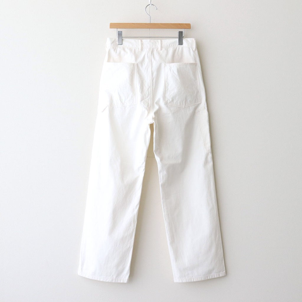 DENIM PAINTER TROUSERS #OFF WHITE [PMAT-PT09]