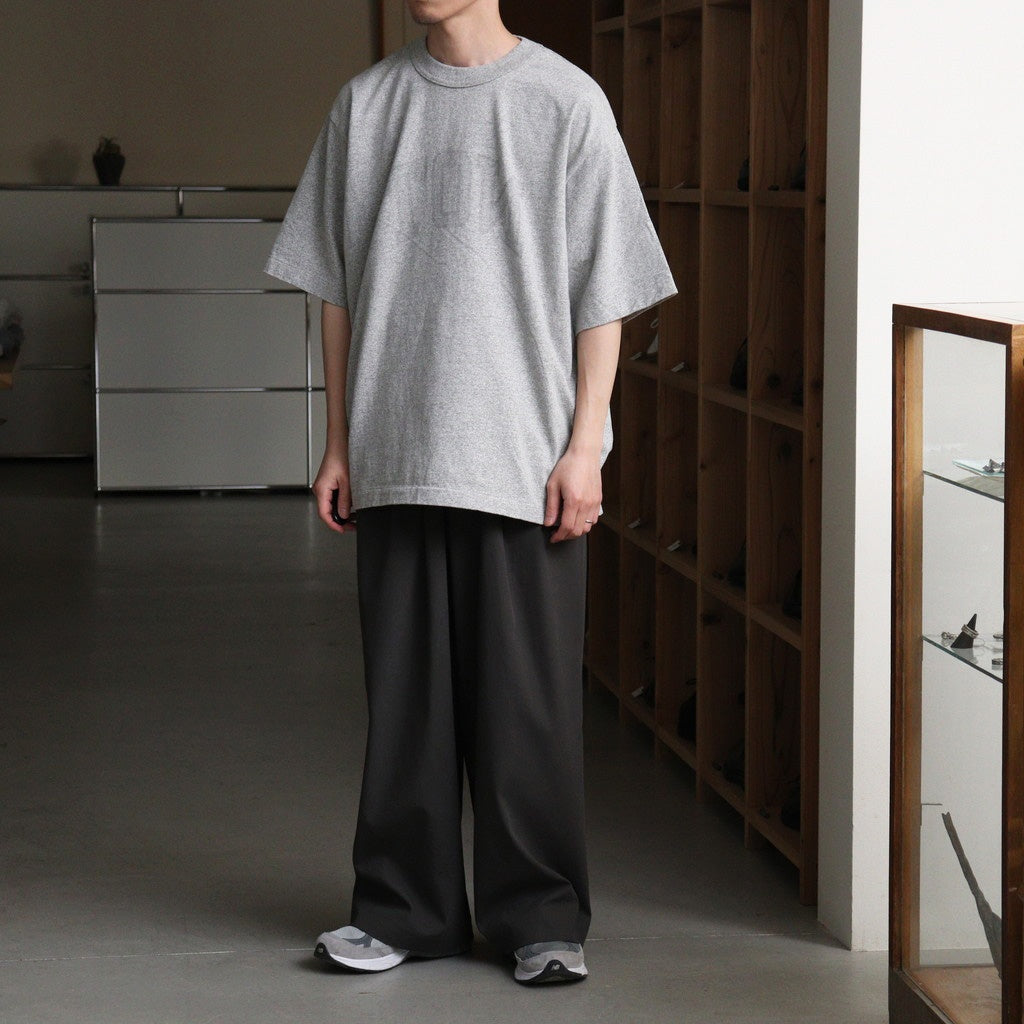 NOT-PRINCE 88/12 Print Tee WIDE #HeatherGrey×Fade/Grey-PT [bROOTS25S36S26B]