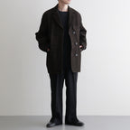 DOUBLE BREASTED JKT #BROWN [SH-62-C-NUBCK-4]