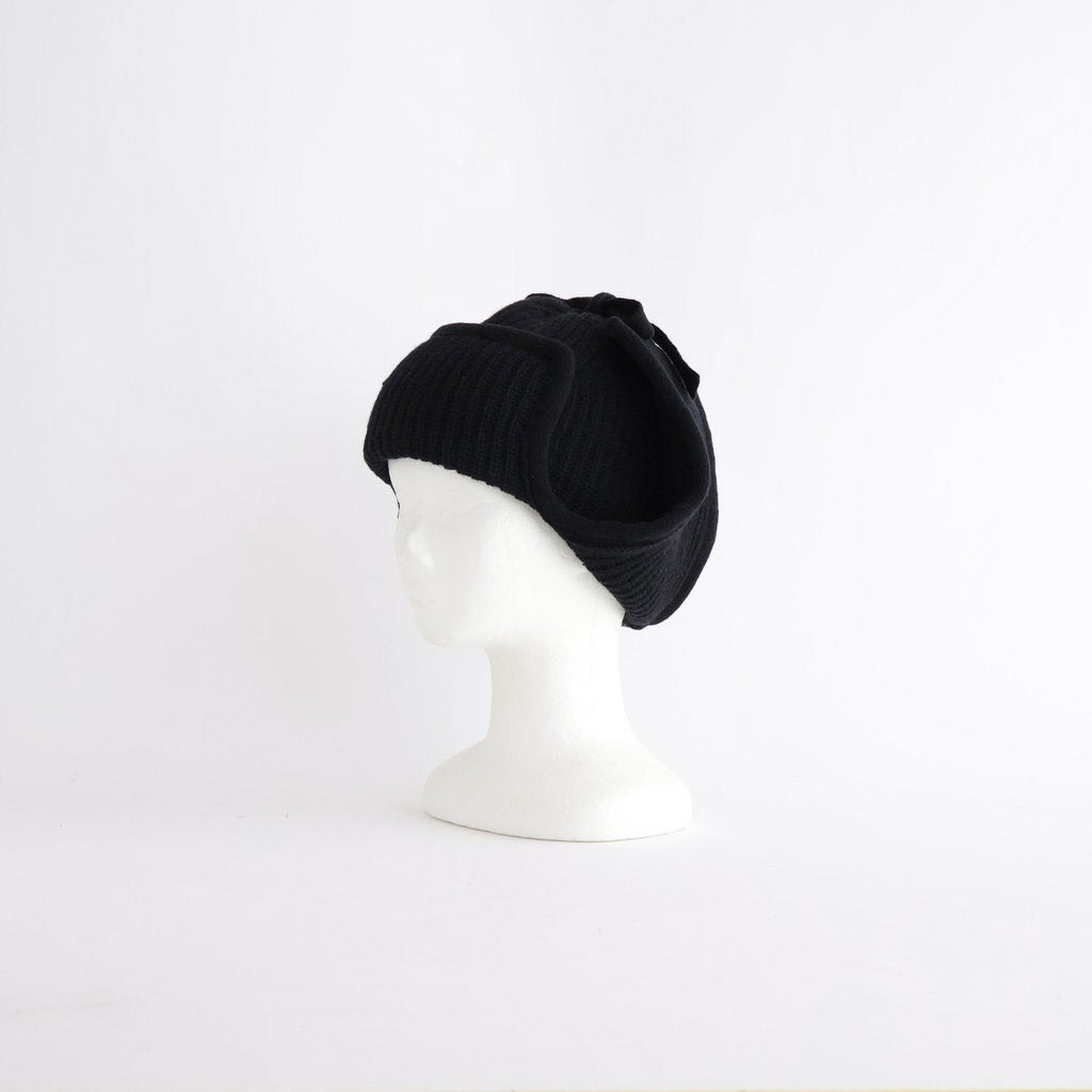 KNIT FLIGHT CAP - UNRULYBOY #BLACK [X01015]