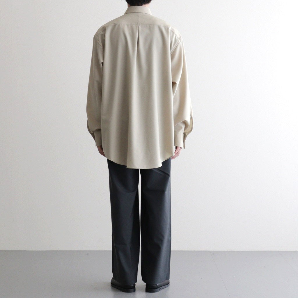 DOUBLE PLEATED EASY TROUSERS #CHARCOAL [A26A15PT02C]